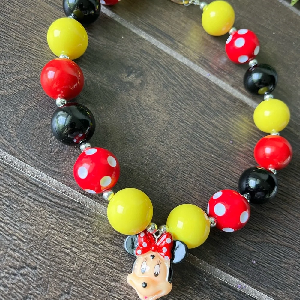 Disney Minnie Mouse Bauble Necklace Jewelry Mickey